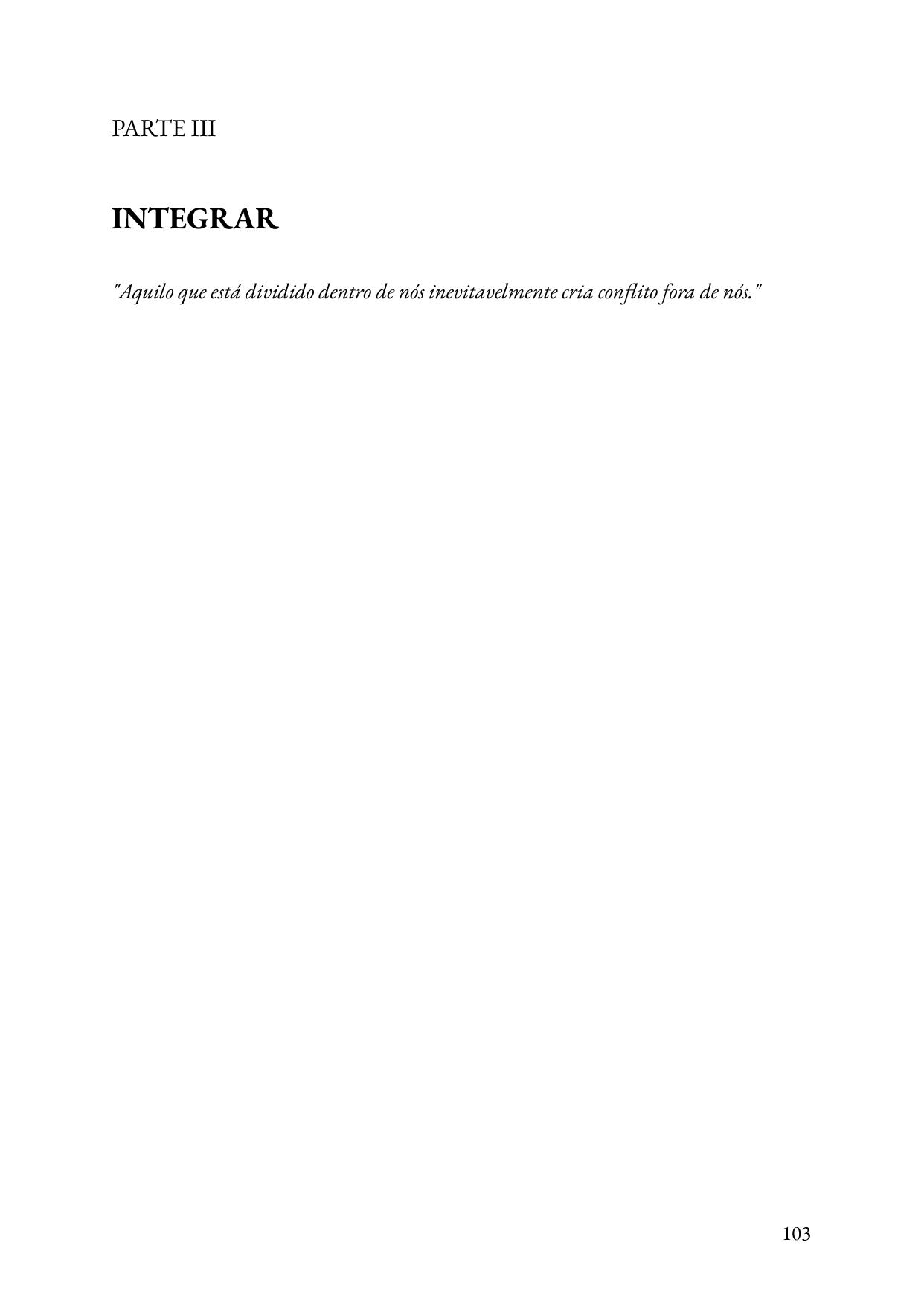 Início da Parte III - Integrar